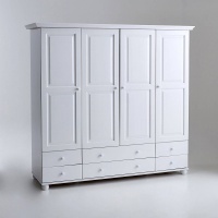 Шкаф Из массива сосны Harold единый размер белый LA REDOUTE INTERIEURS  фото, kupilegko.ru